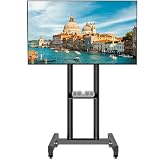 ASMXQY テレビスタンドキャスター 付き床置き 32~60インチ対応,可動式tvスタンド VESA/横100～100mm/縦100～400mm ハイタイプ/ロータイプ 高さ調節可能 家庭用·社用·業務用 floor tv stand 40 42 43 50 55 型移動式テレビ台自立式