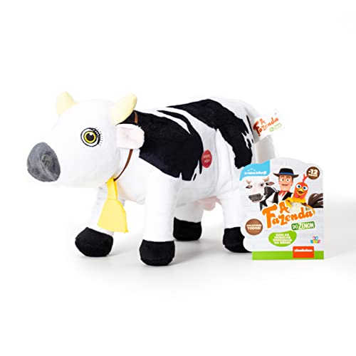 A Fazenda do Zenon Pelúcia de música Vaca Maru 30 cm O Reino Infantil