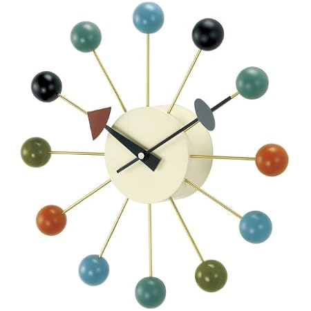 Amazon Co Jp 壁掛け時計 ジョージ ネルソン ボールクロック マルチ ホーム キッチン