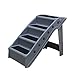 Produktbild Kunststoff Pet Treppen Folding Pet-treppen Anti-rutsch Pflegeleicht 4 Schritte Pet Bett-leiter Lightweight Schlafsofa-grau 62x38.5x48.5cm(24x15x19inch)