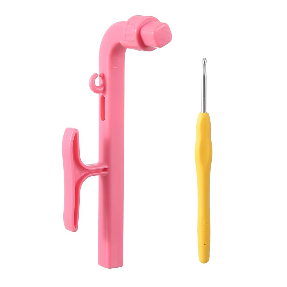 Vjsujehgy For Beginners Crochet Helper, Yarn Tension Regulator and Guide, Magic Rings Tool for Crocheters& Knitters A