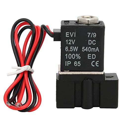 Image of 12V DC Plastic Electric Solenoid Valve 2 Position 2 Way Air Water Oil (G1/8")