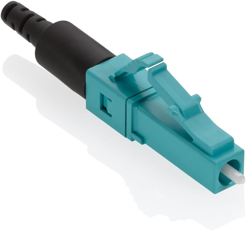 Leviton 49991-LLC Fastcam Pre-parlatılmış Connector, LC (Aqua), 50/125UM L.O. Multimode by Leviton