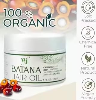 Miniatura 7 de Aceite para el cabello Batana 100% orgánico Nutre el cuero cabelludo acondicionador profundo prensado en frío y orgánico cultivado en Honduras