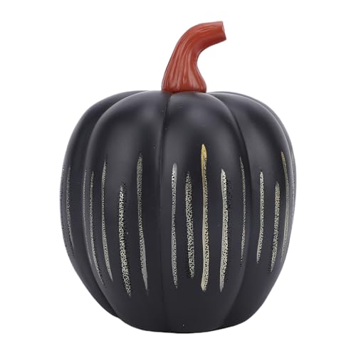Citrouille lumineuse haut de gamme noire design LED scintillante