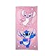 My sweety pop Strandtuch Stitch – Badetuch – Lilo und Stitch – Kinder – 70 x 140 cm – 100 % Polyester – Urlaub – Geschenkidee – Stitch und Angel – Rosa