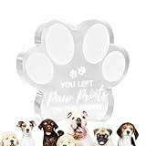 Elegante design ricordo: il design giocoso ma elegante di questo regalo di simpatia per la perdita del cane simboleggia il legame indistruttibile tra te e il tuo animale domestico, fornendo sia fascino estetico che conforto emotivo quando visualizzato come parte del tuo amato arredamento per la casa