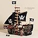 Le Toy Van Barbarossa Pirate Ship Set Premium Wooden Toys for Kids Ages 3 years & Up