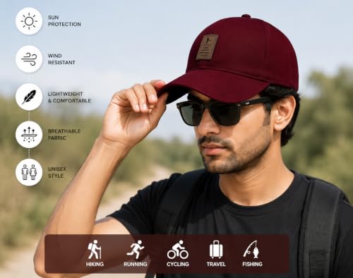Image of Classic Baseball Cap for Men, Women, Boys & Girls | Adjustable Cotton Sports Cap | Lightweight Casual Hat for Running, Gym, Travel, Outdoor & Everyday Wear Multicolor