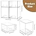 MINMUNJIU Baby Bottle Organizer, 4 Pack Clear Space-Saving Stackable Drawer with Handle, Baby Bottle Storage Organizer for Countertop and Cabinet