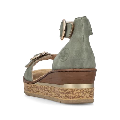 Rieker sanda³y damskie 63780, rozmiar:40 EU, kolor:Zielony