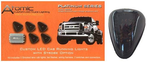 Atomic LED Roof/Cab Factory Lights (MADE FOR FORD F250-F750 (1999-2016), AMBER LED/SMOKED LENS)