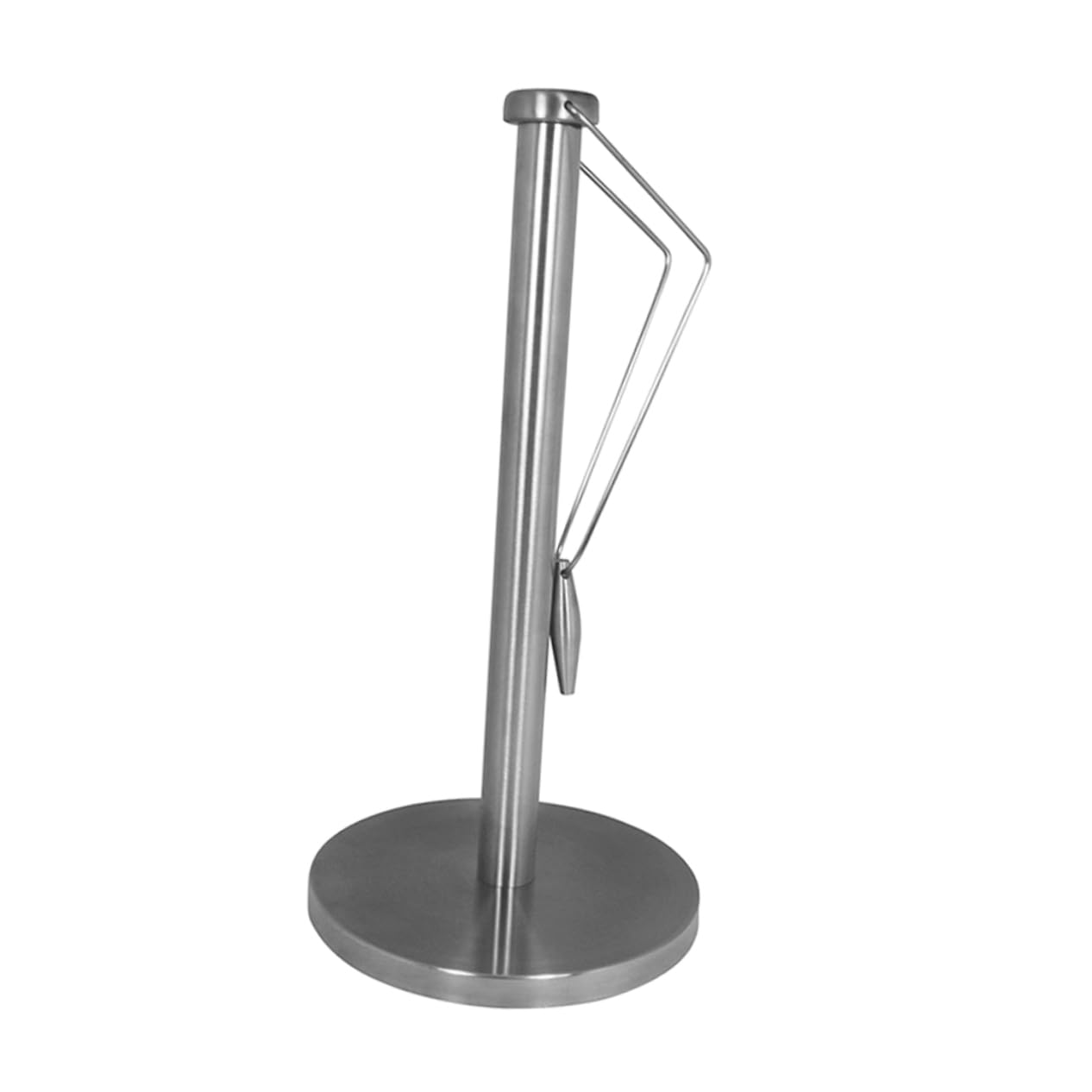 Portarrollos Vertical para Papel de Cocina de Acero Inoxidable Plata