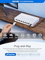 Tenda 2.5 Gbit LAN Switch 8-Port 2.5 Gigabit Unmanaged Netzwerk Switch Weiß – Ansicht 5