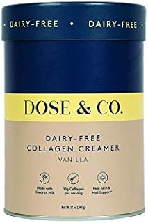 Dose & Co Dairy-Free Collagen Creamer - Vanilla 340g, Vanilla