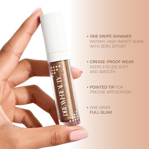 Image of Dream Beauty Dreamscape Liquid Eyeshadow | Long-Wear Metallic Shimmer Eye Makeup | Lightweight, Blendable, Quick Dry Formula | Smudge-Proof & Non-Transfer | 10gm | (HALLEY'S COMMET)