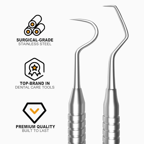 image for CATACC PRO Dental Tools, Dental Pick for Teeth Cleaning, Stainless Ste