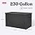 Keter Java XXL 230 Gallon Resin Rattan Look Large Outdoor Storage Deck Box for Patio Furniture Cushions, Pool Toys, and Garden Tools, Dark Grey
