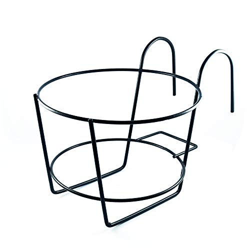 Fioriera tonda ciary, Ø22cm Nero