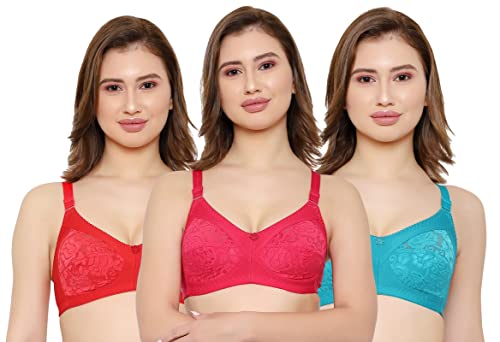 Image of Women Net Non-Padded Wire Free Regular Bra
