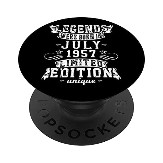 Cumpleaños Julio 1957 Edición Limitada Regalo Legend July PopSockets PopGrip Intercambiable
