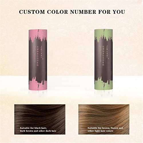 Hairline Shadow Powder Stick Black/Brown Instant Color Sponge Pen Natural Waterproof Quick Cover Hair Root Concealer #TOP3