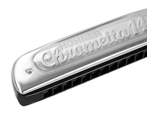 Hohner257 Chrometta 14 Harmonica, clé de do majeur - Les Beatles, Paul McCartney, John Lennon, RIngo Starr, George Harrison Hohner257 Chrometta 14 Harmonica, clé de do majeur – Image 3