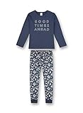 Pyjama long motiv s.Oliver Mädchen Pyjama long motiv blau Pyjamaset, Vintage Indigo, 164