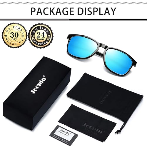 Image of Joopin Polarized Sunglasses Men Women UV400 Protection, Big Chunky Square Sun Glasses, Designer Shades Retro Sunnies Driving