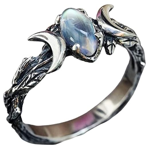 PULABO Bague Femme exquise Finition Fine Couleur Argent Bague à la Mode rétro pour Un Usage Quotidien, Cadeaux pour Femmes Hommes Filles élégant