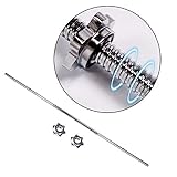 Die Langhantelstange hat zwei robuste Trapezgewinde (für eine sichere Scheibenbefestigung)