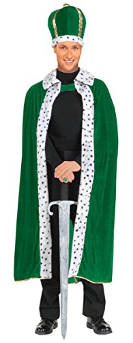 Forum Novelties Men's King Robe and Crown, Green, One Size