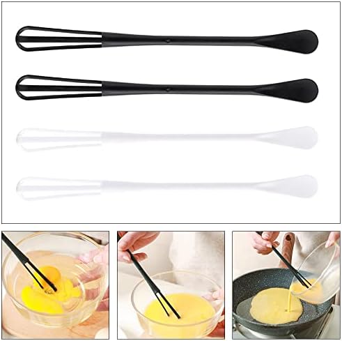 4 Pcs Mini Wire Kitchen Whisks Egg Stirrer Balloon Whisk Utensil for Blending Whisking Beating Frothing Stirring Cooking Baking Kitchen