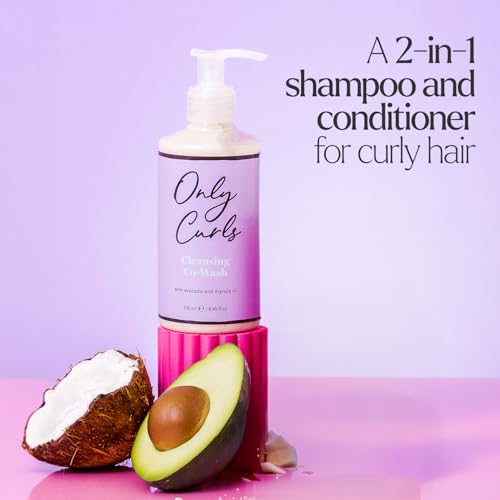 Only Curls Cleansing Co-Wash, 250ml, 2 in 1 Shampoo & Conditioner, Sulphate-Free, Gentle Formula, Nourishing - Image 2