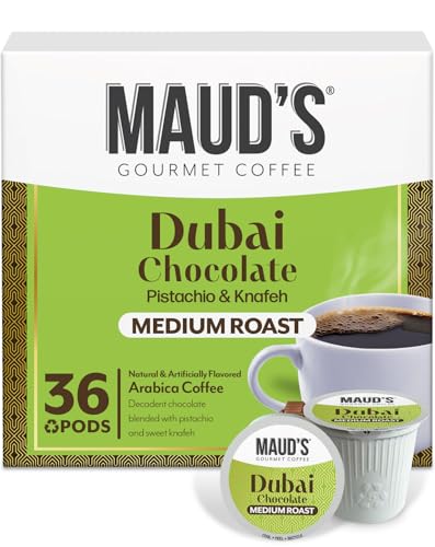 Image of Maud's Dubai Chocolate Flavored Coffee Pods, 36ct
