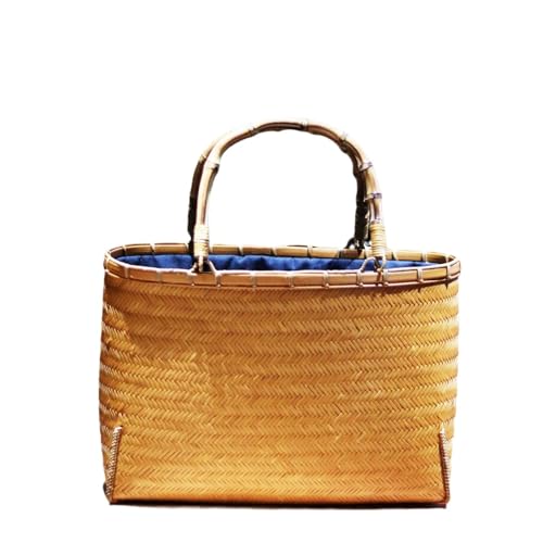 Sac en bambou tissé main, l'élégance vintage d'un panier en rotin d'exception