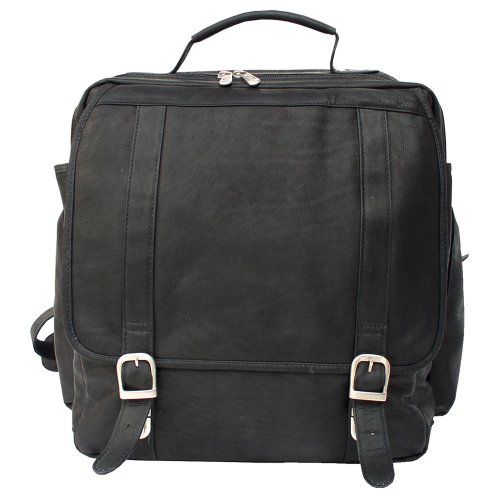 Piel 2620-BLK Black Vertical Backpack