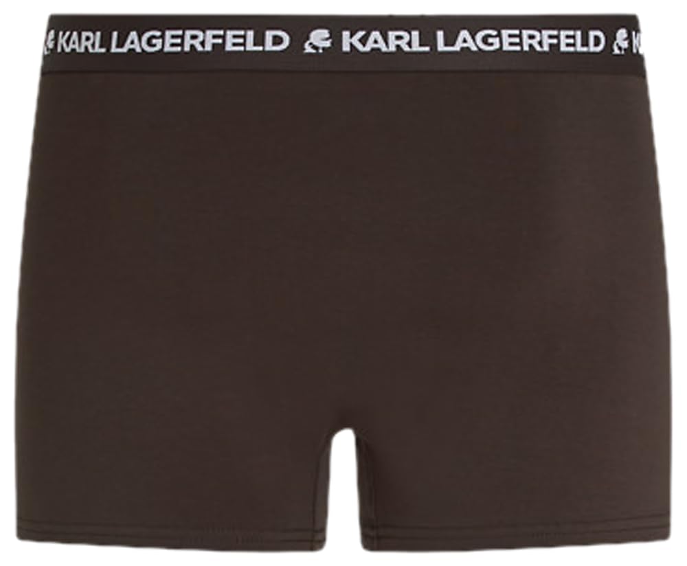Karl Lagerfeld Herren Logo Trunk Multiband (3 Pack) Malz/Kaffee/Melange L