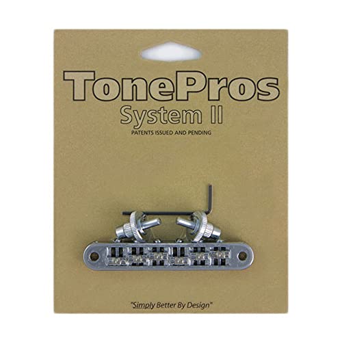 Tonepros Tp6R C - Monopattino Standard Tune-O-Matic Con Rotelle (Small Posts) - Cromo