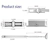 Automatic Door Closer Commercial or Home,for 99-132 lbs Residential and Commercial Light Doors Adjustable Size Hydraulic Buffer Door Closers Heavy Duty Cast Aluminum Body, Easy to Install(Silver)