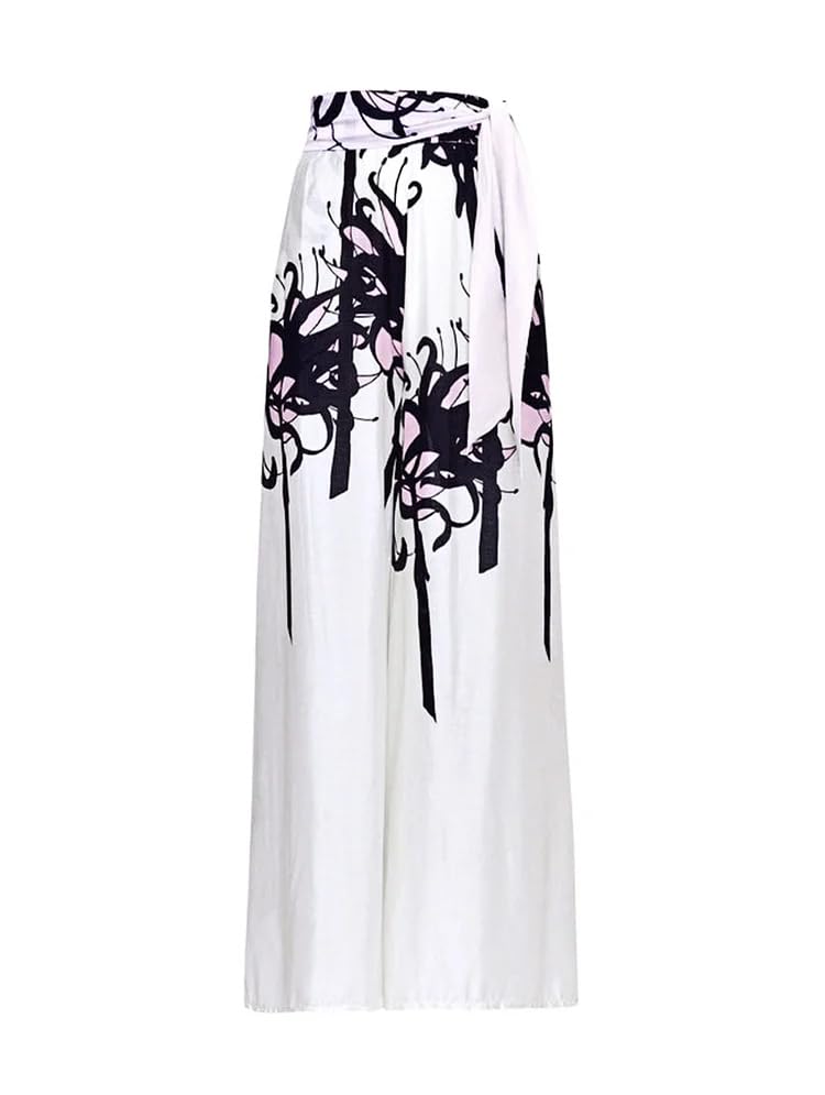 Image of AARAM Stylish Premium Women's One Piece Swimsuit with Cover Ups Wrap Skirt Sarong Retro Floral Print Monokini Tummy Control Swimwear, Printed Swimming Costume for Women Beach Wear