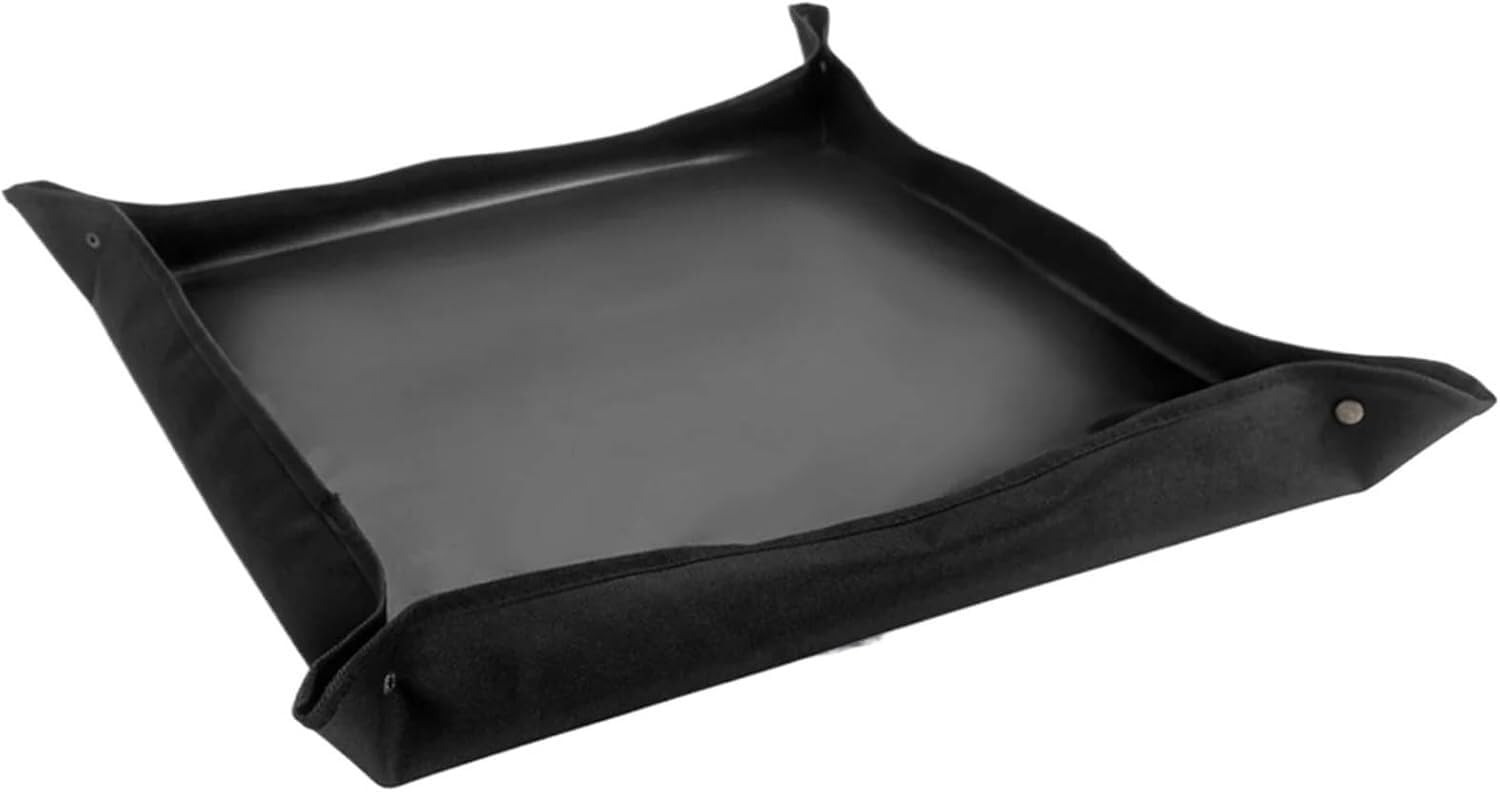 ESESE Foldable Plant Repotting Mat Garden Potting Pad Tray, Planting 75×75cm Flower Pot Reusable Gardening Transplanting For Indoor(Black)