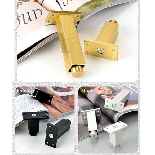 Patas de muebles para sofá y mesa auxiliar que elevan el estilo de tu salón, 4 piezas 7