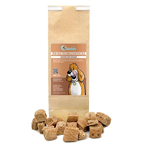 Pfotenliebe Leberwurstbröckchen|150g köstlich gebackene Leberwurst Hundekekse Cover