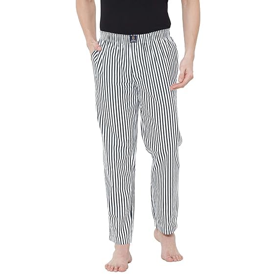 Urban Scottish Men's Lounge Pants 100% Cotton Men's Lounge Night Pant Comfortable Leisure-Wear Lower with an Elastic Waist-Band and Regular Fit Track Pants, Machine Washable Stay at Home