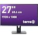 Terra LCD/LED 2756W PV V4 27 Zoll Full HD IPS Monitor schwarz – Höhenverstellbar, Pivot, USB-C 15W PD, DP, HDMI, Greenline Plus Super Narrow Bezel