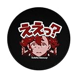 マウスパッド 機動戦士ガンダム 水星の魔女 スレッタ ええっ グッズ ゲーミングマウスパッド 個性的 おしゃれ 滑り止め 丸型 パソコンpc用