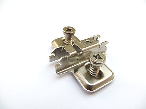 Blum 2 x CLIP Mounting plate, Cruciform, Press Steel (for 15mm cabinets)