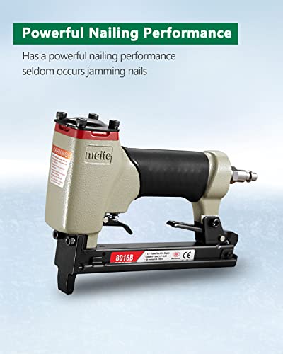 Meite 8016B Upholstery Stapler--21 Gauge 1/2-Inch Crown 1/4-Inch To 5/8-Inch Pneumatic Fine Wire Stapler #TOP2