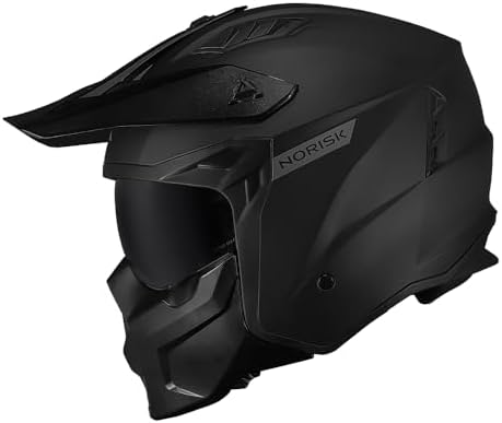 Capacete Norisk Darth II Monocolor Preto Fosco